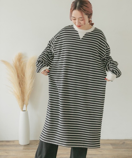 ITEMS URBANRESEARCH(アイテムズ アーバンリサーチ)の「ボリュームスウェットワンピース(ワンピース・レディース・その他2/その他1/ベージュ・FREE)」の18枚目の写真