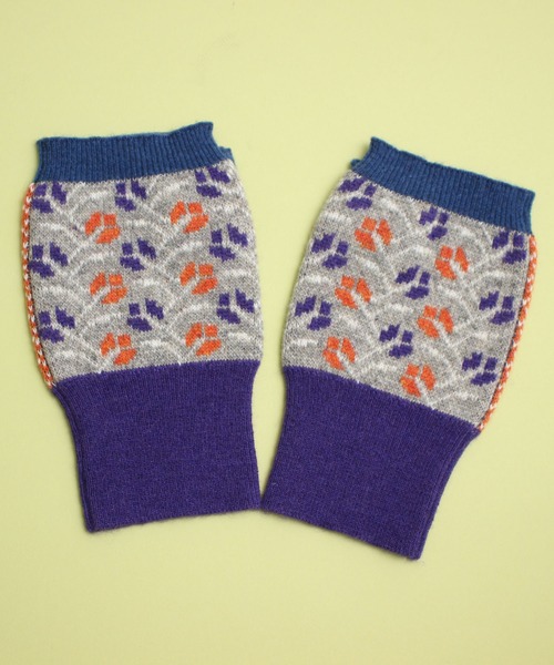 didizizi（ディディジジ）の「お花　ハンドウォーマー（手袋・レディース・ブラウン/グレー・FREE）」の2枚目の写真