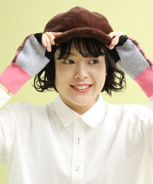 didizizi（ディディジジ）の「お花　ハンドウォーマー（手袋・レディース・ブラウン/グレー・FREE）」の16枚目の写真