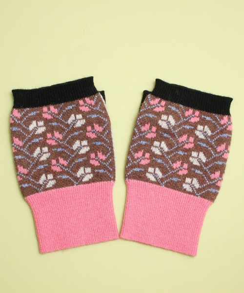 didizizi（ディディジジ）の「お花　ハンドウォーマー（手袋・レディース・ブラウン/グレー・FREE）」の9枚目の写真