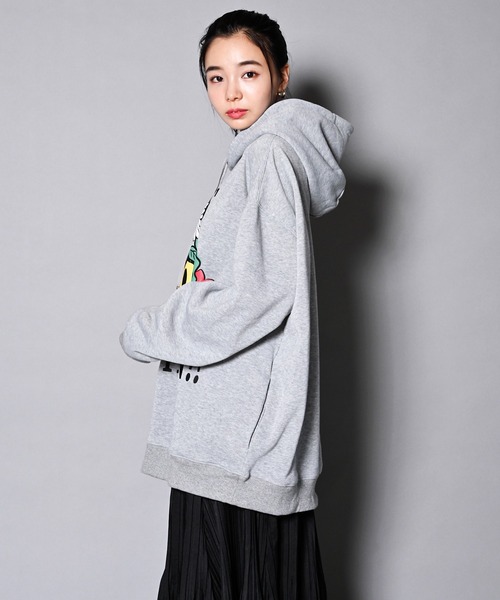 GALLIS ADDICTION(ガリスアディクション)の「GA×SMILEY-FACE BASKETBALL HOODIE/スマイリーフェイス パーカー(パーカー・メンズ・ブラック/グレー・M/L)」の21枚目の写真