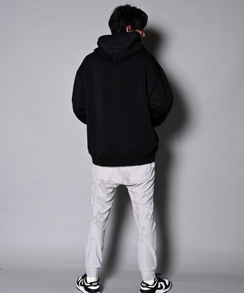 GALLIS ADDICTION(ガリスアディクション)の「GA×SMILEY-FACE BASKETBALL HOODIE/スマイリーフェイス パーカー(パーカー・メンズ・ブラック/グレー・M/L)」の19枚目の写真