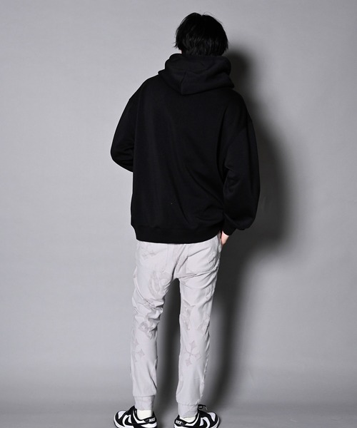 GALLIS ADDICTION(ガリスアディクション)の「GA×SMILEY-FACE BASKETBALL HOODIE/スマイリーフェイス パーカー(パーカー・メンズ・ブラック/グレー・M/L)」の12枚目の写真