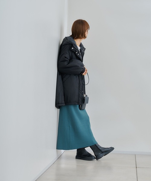 DouDou（ドゥドゥ）の「【WEB限定】中綿モンスターパーカー（その他アウター・レディース・ブラック/アイボリー・FREE）」の10枚目の写真