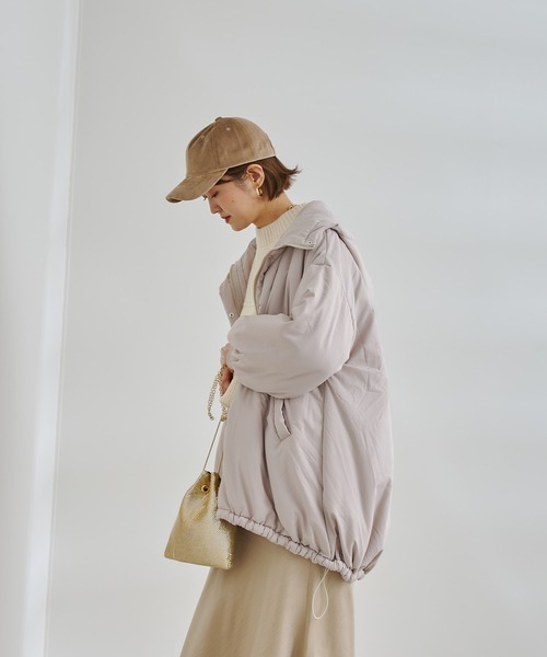 DouDou（ドゥドゥ）の「【WEB限定】中綿モンスターパーカー（その他アウター・レディース・ブラック/アイボリー・FREE）」の21枚目の写真