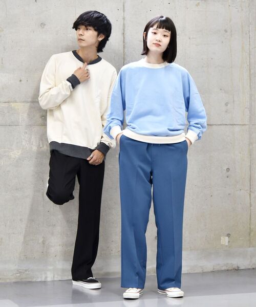 MACOBER（マコバ）の「【SHIPS別注】MACOBER: フレア シルエット ドローストリングス イージー パンツ（スラックス・メンズ・ダークグレー/ブルー/ワイン/ブラック・SMALL/MEDIUM/LARGE）」の13枚目の写真