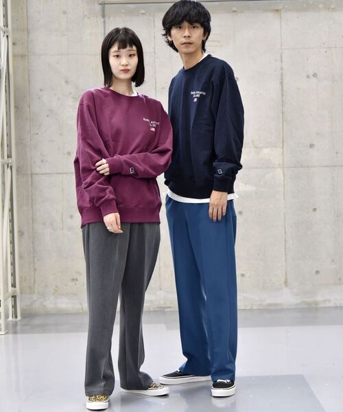 MACOBER（マコバ）の「【SHIPS別注】MACOBER: フレア シルエット ドローストリングス イージー パンツ（スラックス・メンズ・ダークグレー/ブルー/ワイン/ブラック・SMALL/MEDIUM/LARGE）」の14枚目の写真