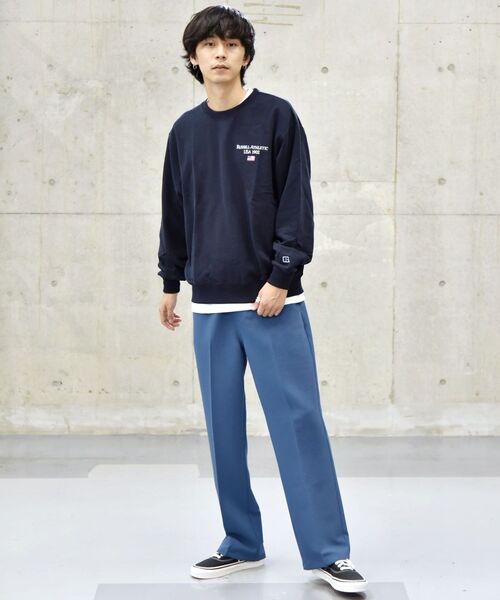 MACOBER（マコバ）の「【SHIPS別注】MACOBER: フレア シルエット ドローストリングス イージー パンツ（スラックス・メンズ・ダークグレー/ブルー/ワイン/ブラック・SMALL/MEDIUM/LARGE）」の16枚目の写真