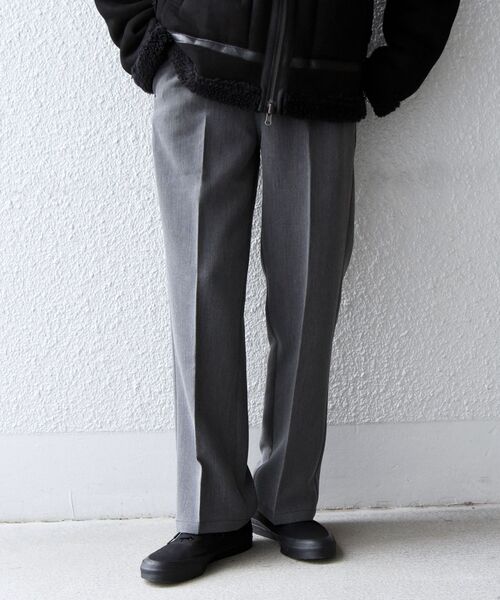 MACOBER（マコバ）の「【SHIPS別注】MACOBER: フレア シルエット ドローストリングス イージー パンツ（スラックス・メンズ・ダークグレー/ブルー/ワイン/ブラック・SMALL/MEDIUM/LARGE）」の18枚目の写真