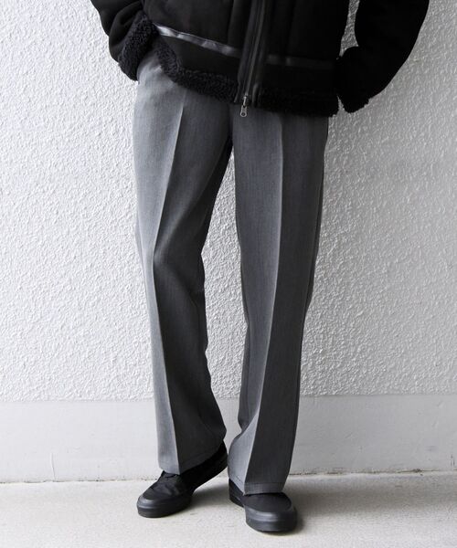 MACOBER（マコバ）の「【SHIPS別注】MACOBER: フレア シルエット ドローストリングス イージー パンツ（スラックス・メンズ・ダークグレー/ブルー/ワイン/ブラック・SMALL/MEDIUM/LARGE）」の19枚目の写真