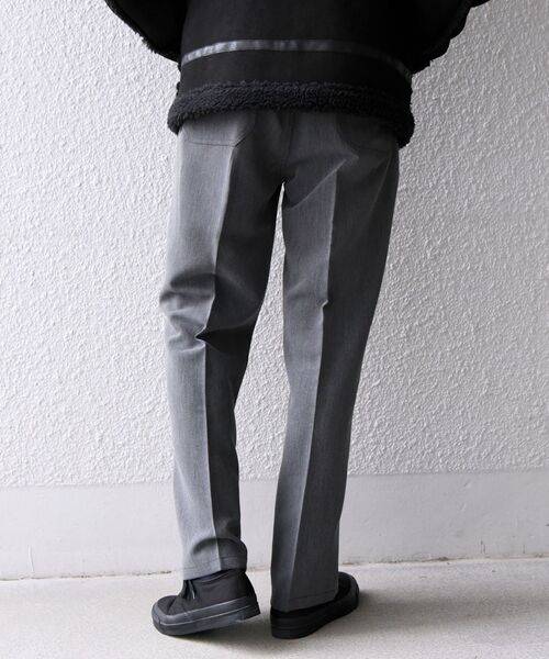 MACOBER（マコバ）の「【SHIPS別注】MACOBER: フレア シルエット ドローストリングス イージー パンツ（スラックス・メンズ・ダークグレー/ブルー/ワイン/ブラック・SMALL/MEDIUM/LARGE）」の21枚目の写真