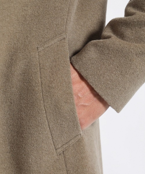 TETE HOMME（テットオム）の「ビーバースタンドカラーコート（トレンチコート・メンズ・ブラック/グレー/カーキ・SMALL/MEDIUM/LARGE/X-LARGE）」の10枚目の写真