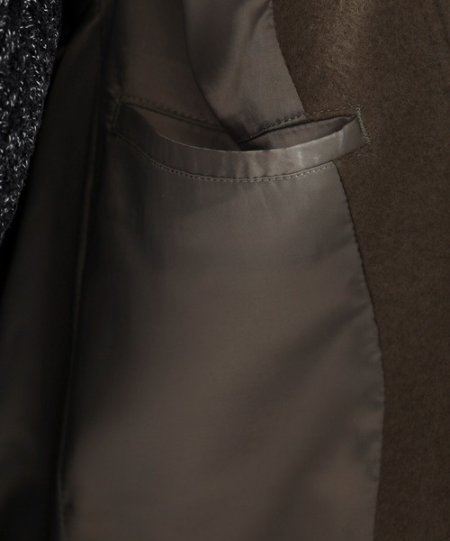 TETE HOMME（テットオム）の「ビーバースタンドカラーコート（トレンチコート・メンズ・ブラック/グレー/カーキ・SMALL/MEDIUM/LARGE/X-LARGE）」の12枚目の写真