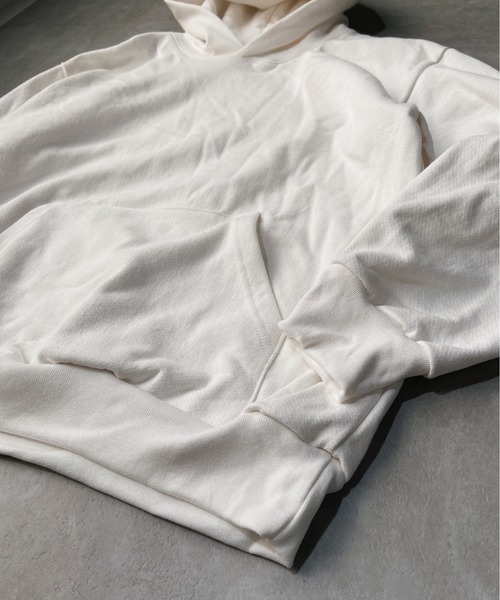 LOS ANGELES APPAREL(ロサンゼルスアパレル)の「LOS ANGELES APPAREL (ロサンゼルスアパレル) / ヘビーウェイト パーカー 14oz. Heavy Fleece Hooded Pullover Sweatshirt(パーカー・メンズ・ブラック/ホワイト/アッシュ・M/L/XL)」の12枚目の写真