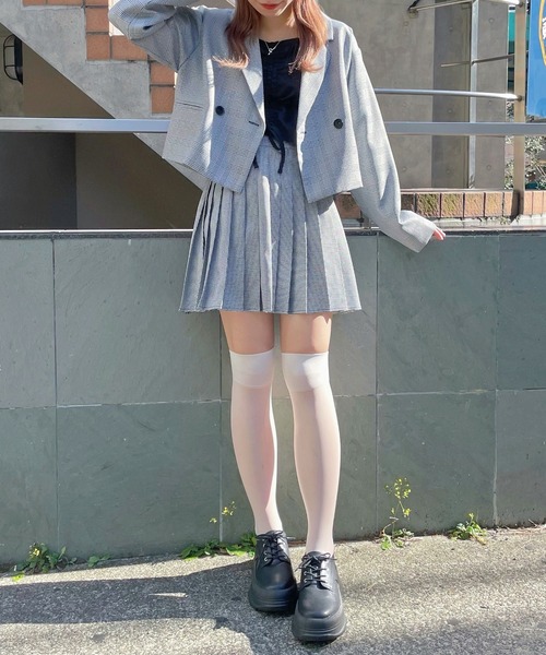 WEGO（ウィゴー）の「WEGO/ショートテーラードジャケット（テーラードジャケット・レディース・ベージュ系その他2/ブラウン/ブラック系その他/ブラック・FREE）」の19枚目の写真