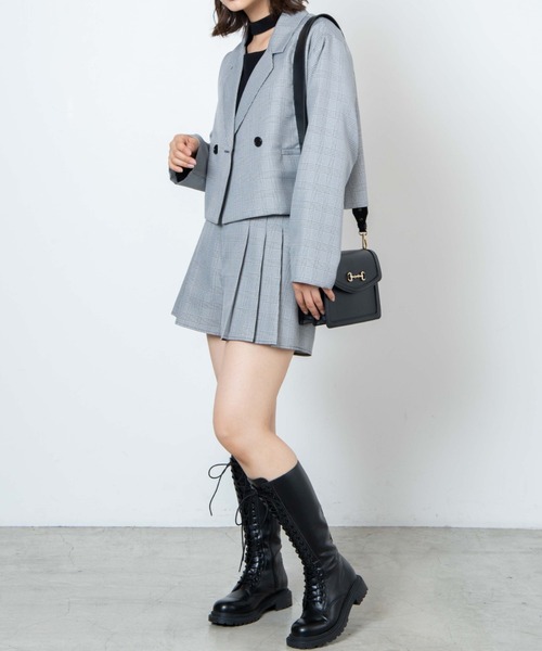 WEGO（ウィゴー）の「WEGO/ショートテーラードジャケット（テーラードジャケット・レディース・ベージュ系その他2/ブラウン/ブラック系その他/ブラック・FREE）」の21枚目の写真