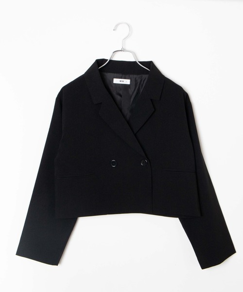 WEGO（ウィゴー）の「WEGO/ショートテーラードジャケット（テーラードジャケット・レディース・ベージュ系その他2/ブラウン/ブラック系その他/ブラック・FREE）」の18枚目の写真