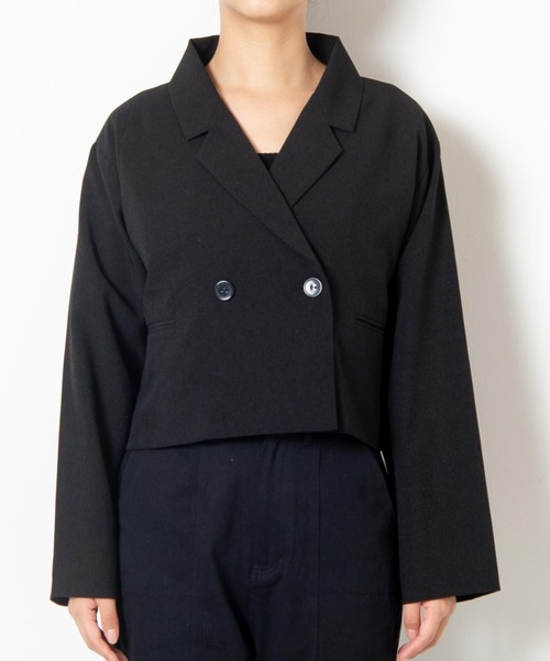 WEGO（ウィゴー）の「WEGO/ショートテーラードジャケット（テーラードジャケット・レディース・ベージュ系その他2/ブラウン/ブラック系その他/ブラック・FREE）」の17枚目の写真