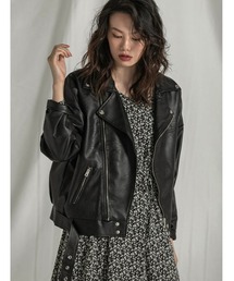 fifth | フェイクレザーライダースジャケット(ライダースジャケット)