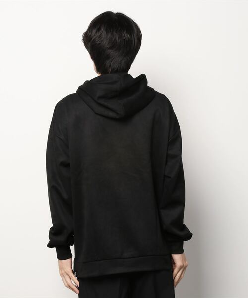 ALWAYS GOOD TIME（オルウェイズグッドタイム）の「【OVAL DICE/オーバルダイス】フェイクスウェード サイドジップ ビッグシルエット プルパーカー（パーカー・メンズ・ライトベージュ/ブラウン/グレイッシュブルー/ブラック・L/M/S/LL）」の6枚目の写真