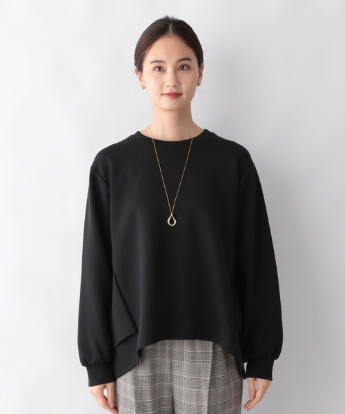 GLOBAL WORK（グローバルワーク）の「サマ見えAiryティアードプルオーバー/218997（スウェット・レディース・ブラック/モカ/ライトベージュ・MEDIUM/LARGE）」の9枚目の写真