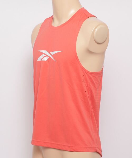 Reebok(リーボック)の「レズミルズ トレーニング コラボレーション タンクトップ / Les Mills Trainer Collaboration Tank Top(タンクトップ・メンズ・オレンジ・LARGE/X-SMALL/XX-LARGE/MEDIUM/X-LARGE/SMALL/XXX-LARGE)」の2枚目の写真