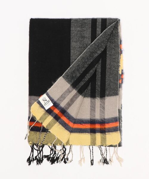 RNA-N（アールエヌエーエヌ）の「E4799 チェックストール（ストール/ショール・レディース・ブラック/ブルー/ライトイエロー/オレンジ/グリーン・FREE）」の10枚目の写真