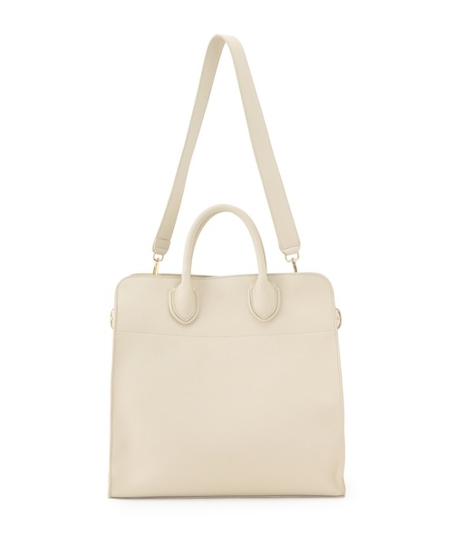 MADEMOISELLE ROPE'（マドモアゼル ロペ）の「<2WAY>ソフトビッグボストンバッグ（ボストンバッグ・レディース・オフホワイト/ベージュ系その他・FREE）」の4枚目の写真