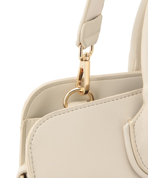 MADEMOISELLE ROPE'（マドモアゼル ロペ）の「<2WAY>ソフトビッグボストンバッグ（ボストンバッグ・レディース・オフホワイト/ベージュ系その他・FREE）」の3枚目の写真