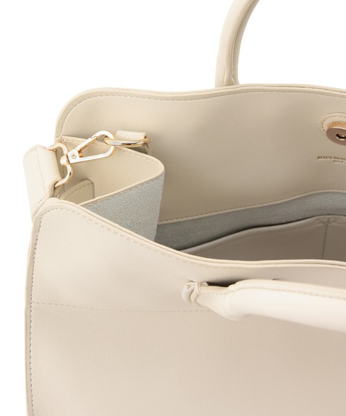 MADEMOISELLE ROPE'（マドモアゼル ロペ）の「<2WAY>ソフトビッグボストンバッグ（ボストンバッグ・レディース・オフホワイト/ベージュ系その他・FREE）」の6枚目の写真
