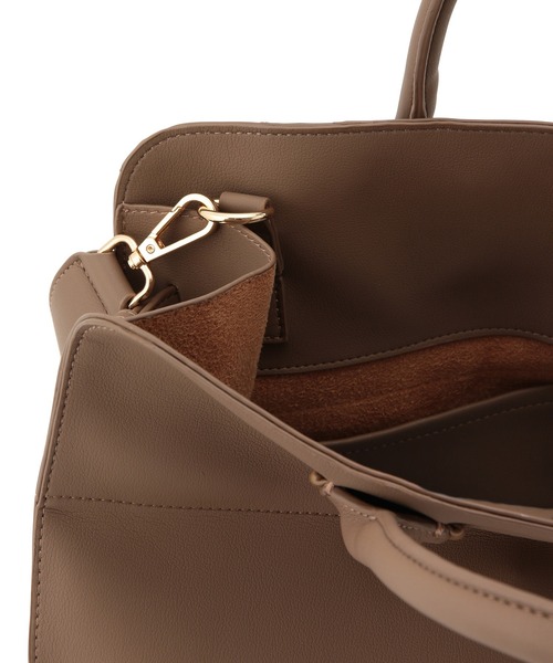 MADEMOISELLE ROPE'（マドモアゼル ロペ）の「<2WAY>ソフトビッグボストンバッグ（ボストンバッグ・レディース・オフホワイト/ベージュ系その他・FREE）」の11枚目の写真