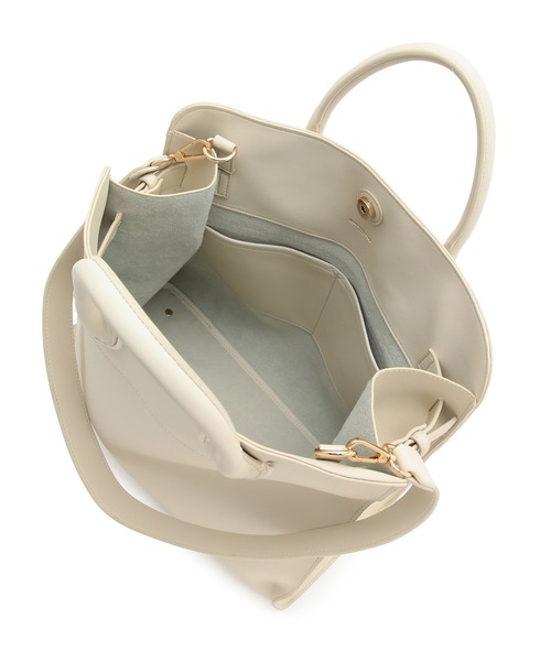 MADEMOISELLE ROPE'（マドモアゼル ロペ）の「<2WAY>ソフトビッグボストンバッグ（ボストンバッグ・レディース・オフホワイト/ベージュ系その他・FREE）」の14枚目の写真