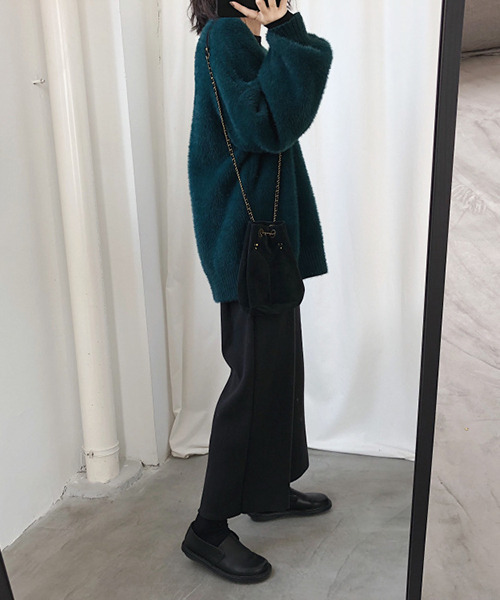 c.u.l(シーユーエル)の「【c.u.l:w】シャギールーズカーディガン culw108(カーディガン/ボレロ・レディース・グリーン/ライトベージュ/ブラック/グレー・FREE)」の19枚目の写真