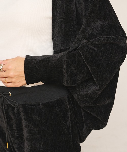 BONbazaar（ボンバザール）の「★OT★ベロアストレッチカーディガン（カーディガン/ボレロ・レディース・ブラック/グレー・FREE）」の16枚目の写真