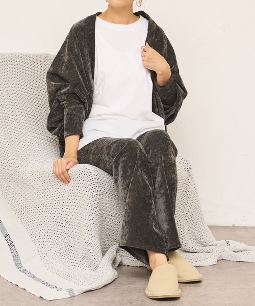 BONbazaar（ボンバザール）の「★OT★ベロアストレッチカーディガン（カーディガン/ボレロ・レディース・ブラック/グレー・FREE）」の17枚目の写真