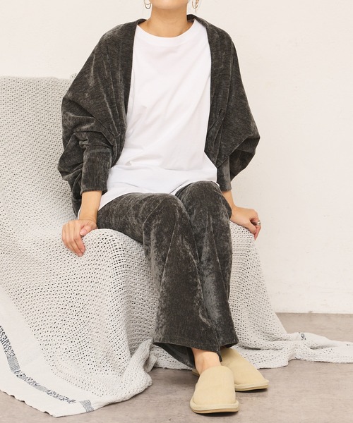 BONbazaar（ボンバザール）の「★OT★ベロアストレッチカーディガン（カーディガン/ボレロ・レディース・ブラック/グレー・FREE）」の18枚目の写真