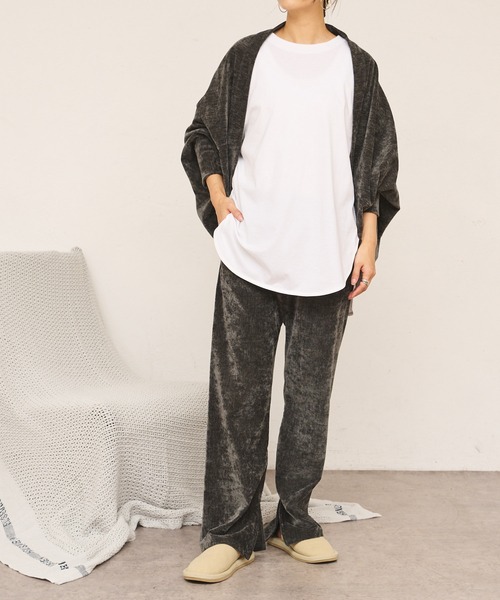 BONbazaar（ボンバザール）の「★OT★ベロアストレッチカーディガン（カーディガン/ボレロ・レディース・ブラック/グレー・FREE）」の21枚目の写真