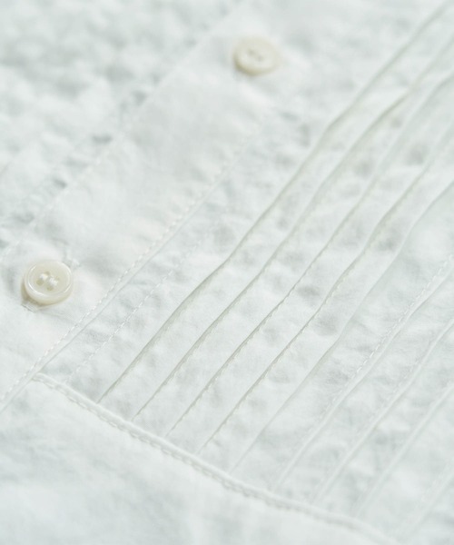 ROPE' PICNIC（ロペピクニック）の「スタンドカラーピンタックチュニックシャツ（シャツ/ブラウス・レディース・ブラック/オフホワイト/イエロー系その他・38）」の11枚目の写真