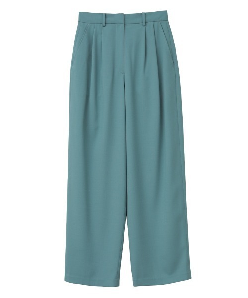 CLANE（クラネ）の「BASIC TUCK PANTS（スラックス・レディース・ブルー/レッド/ベージュ/ブラック・0/1/2）」の5枚目の写真