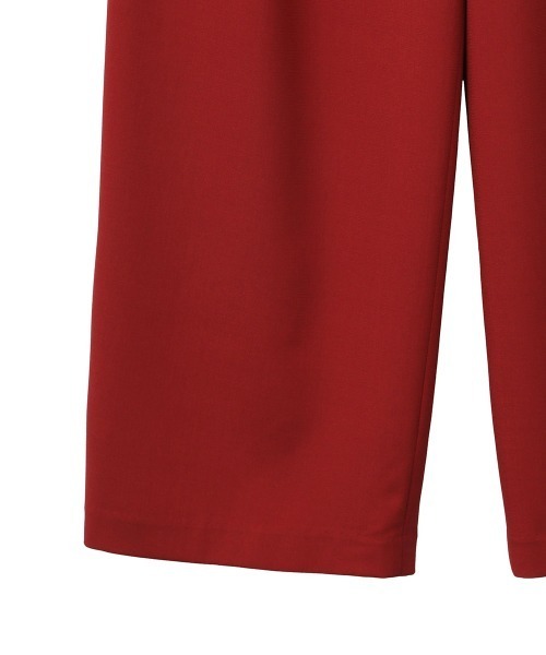 CLANE（クラネ）の「BASIC TUCK PANTS（スラックス・レディース・ブルー/レッド/ベージュ/ブラック・0/1/2）」の8枚目の写真