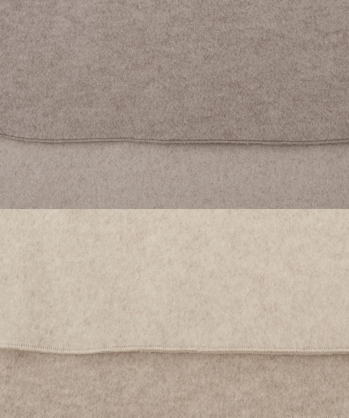 ＡＮＤＪ（アンドジェイ）の「シャギーダブルフェイスノーカラーコート（ノーカラーコート・レディース・グレイッシュベージュ/モカ・M）」の18枚目の写真