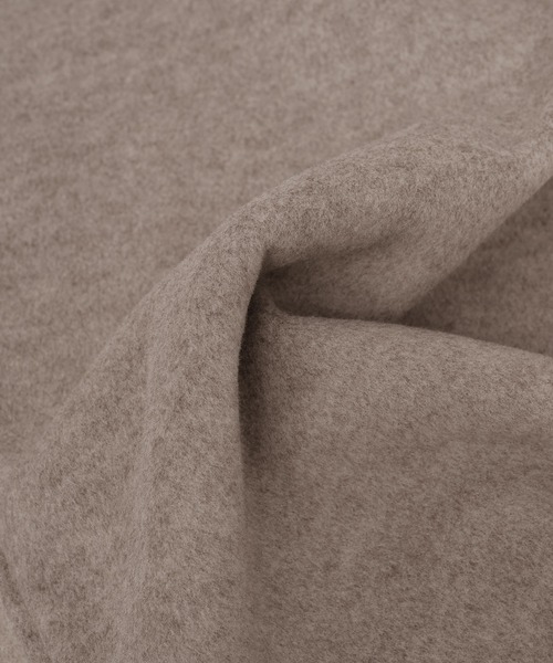 ＡＮＤＪ（アンドジェイ）の「シャギーダブルフェイスノーカラーコート（ノーカラーコート・レディース・グレイッシュベージュ/モカ・M）」の14枚目の写真