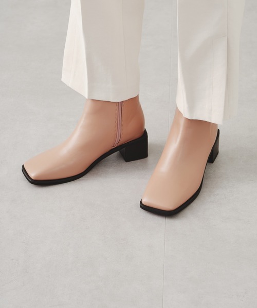 ORiental TRaffic(オリエンタルトラフィック)の「オーバーヒールカラーブーツ/11419(ブーツ・レディース・ブラック/ピンク/ブルー・LL/S/M/L)」の3枚目の写真