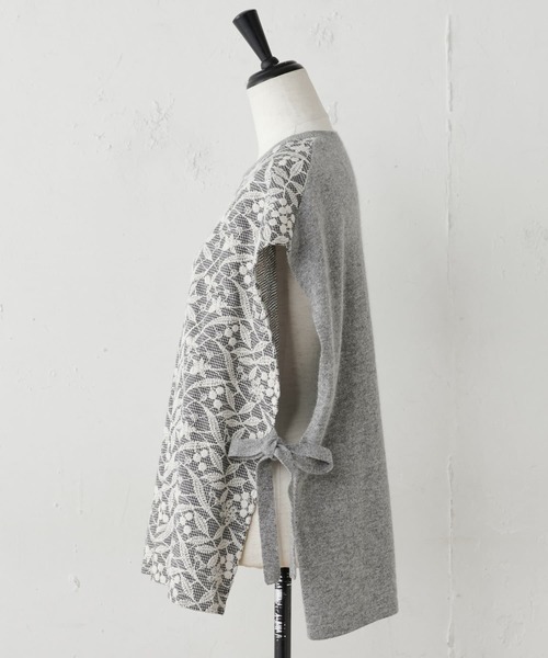 BEARDSLEY（ビアズリー）の「刺繍バギーパンツとセットアップでのコーディネートもおすすめ フロント刺繍ベスト（ベスト・レディース・アイボリー/ダークグレー・FREE）」の3枚目の写真