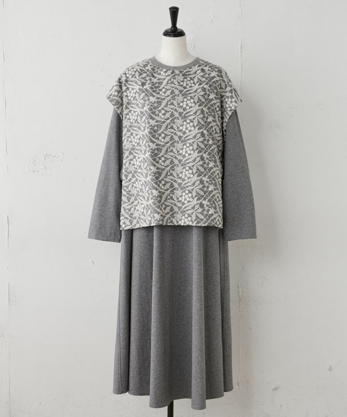 BEARDSLEY（ビアズリー）の「刺繍バギーパンツとセットアップでのコーディネートもおすすめ フロント刺繍ベスト（ベスト・レディース・アイボリー/ダークグレー・FREE）」の11枚目の写真