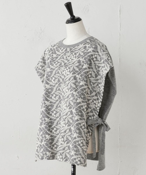 BEARDSLEY（ビアズリー）の「刺繍バギーパンツとセットアップでのコーディネートもおすすめ フロント刺繍ベスト（ベスト・レディース・アイボリー/ダークグレー・FREE）」の16枚目の写真