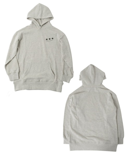 GLAZOS（グラソス）の「裏毛・ドロップショルダーアソートプリントパーカー（パーカー・キッズ・ブラック/ネイビー/ライトグリーン/グレー/サックスブルー/ベージュ・150cm/130cm/140cm/160cm/170cm）」の3枚目の写真