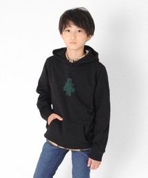 GLAZOS | 裏毛・ドロップショルダーアソートプリントパーカー(パーカー)