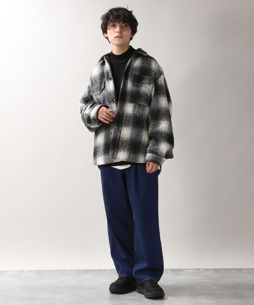 RAGEBLUE（レイジブルー）の「タックバルーン/デニムワイドパンツ/229429（デニムパンツ・メンズ・ブラック/ネイビー/ブルー・MEDIUM/LARGE）」の6枚目の写真