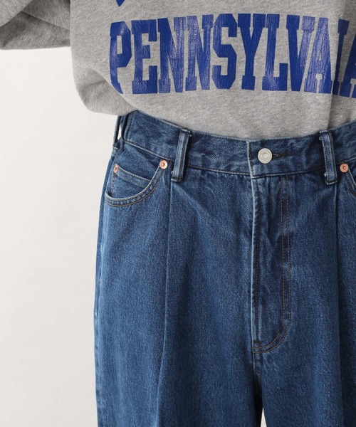 RAGEBLUE（レイジブルー）の「タックバルーン/デニムワイドパンツ/229429（デニムパンツ・メンズ・ブラック/ネイビー/ブルー・MEDIUM/LARGE）」の18枚目の写真